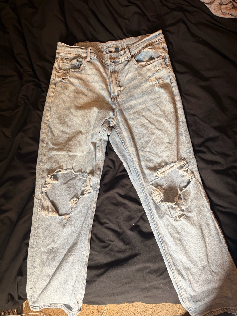American Eagle Outfitters Distressed Jeans super hi rise ankle straight